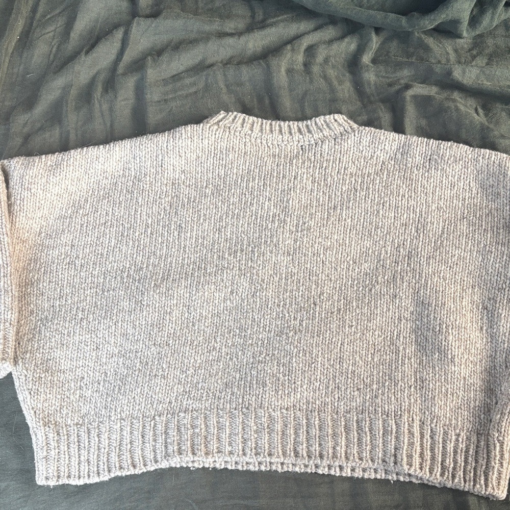 Babaa Women's Crew Neck Sweater in Beige - Picture 9 of 9